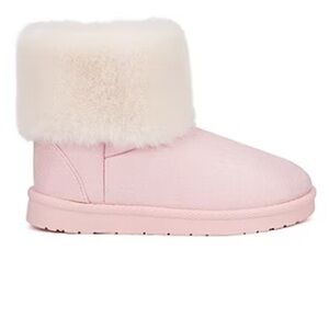 Olivia Miller Little & Big Girls Flat Heel Winter Boots Pink Size 11